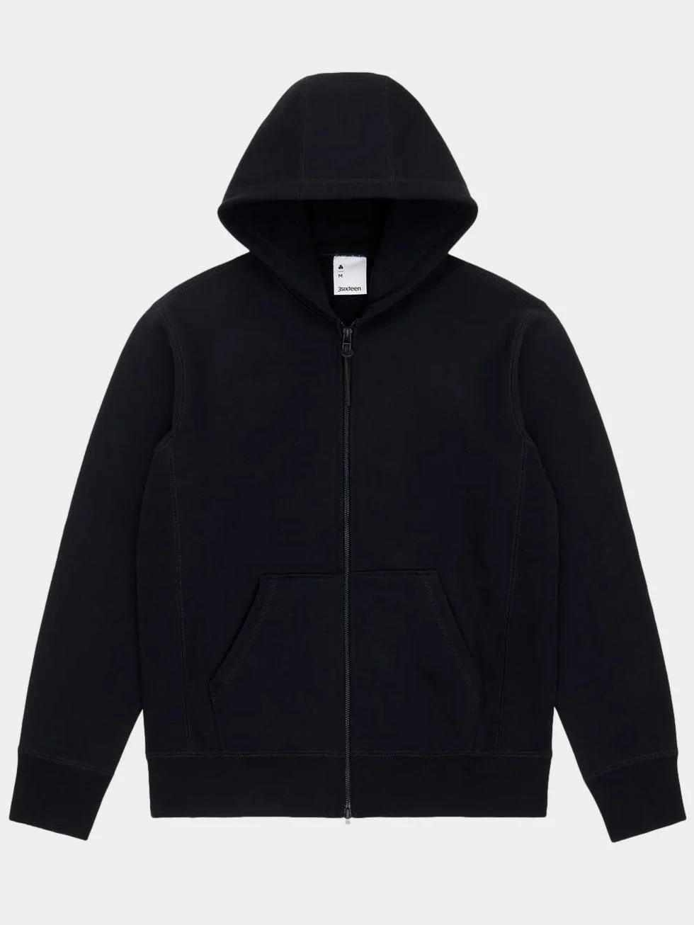 Heavyweight Zip Hoodie in Black