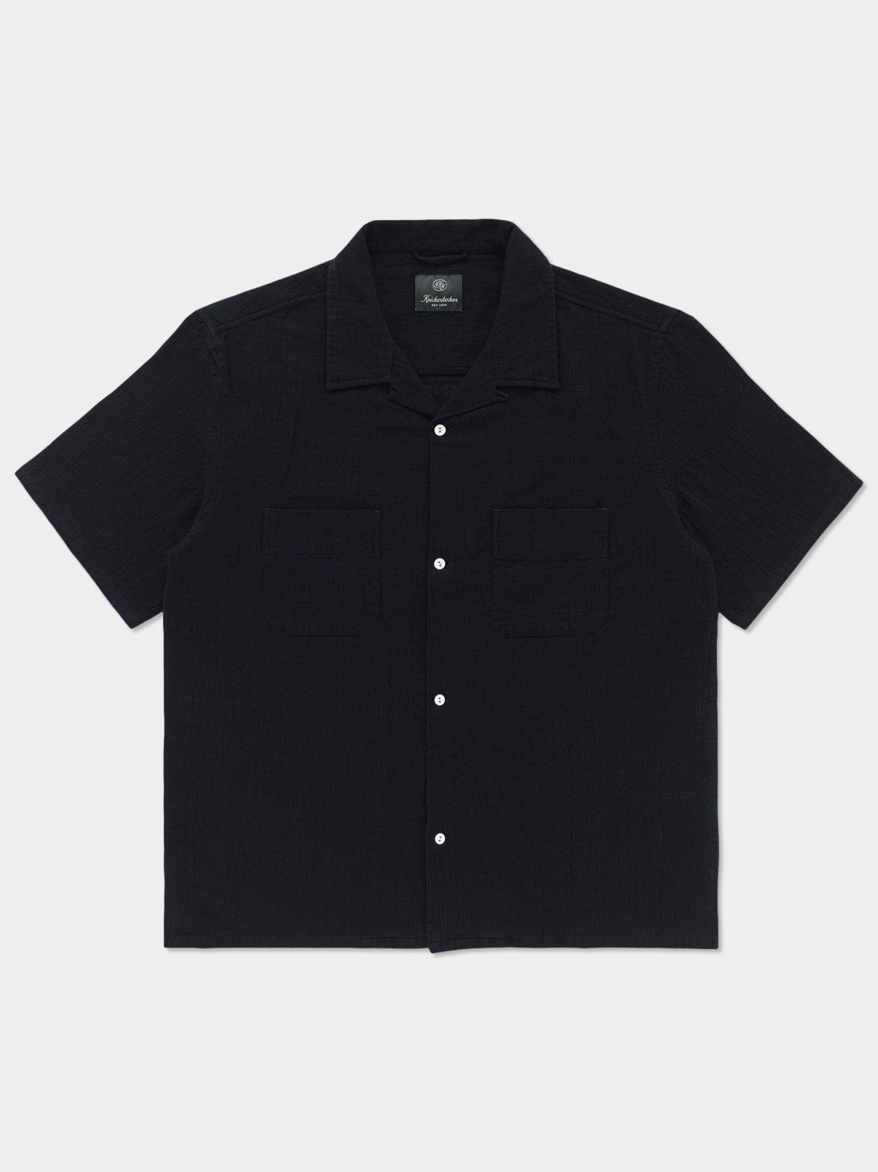 Oliveira Breeze Weave Shirt in Dark Navy