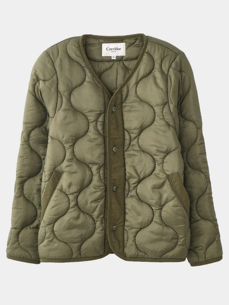 Quilted Liner Jacket in Army