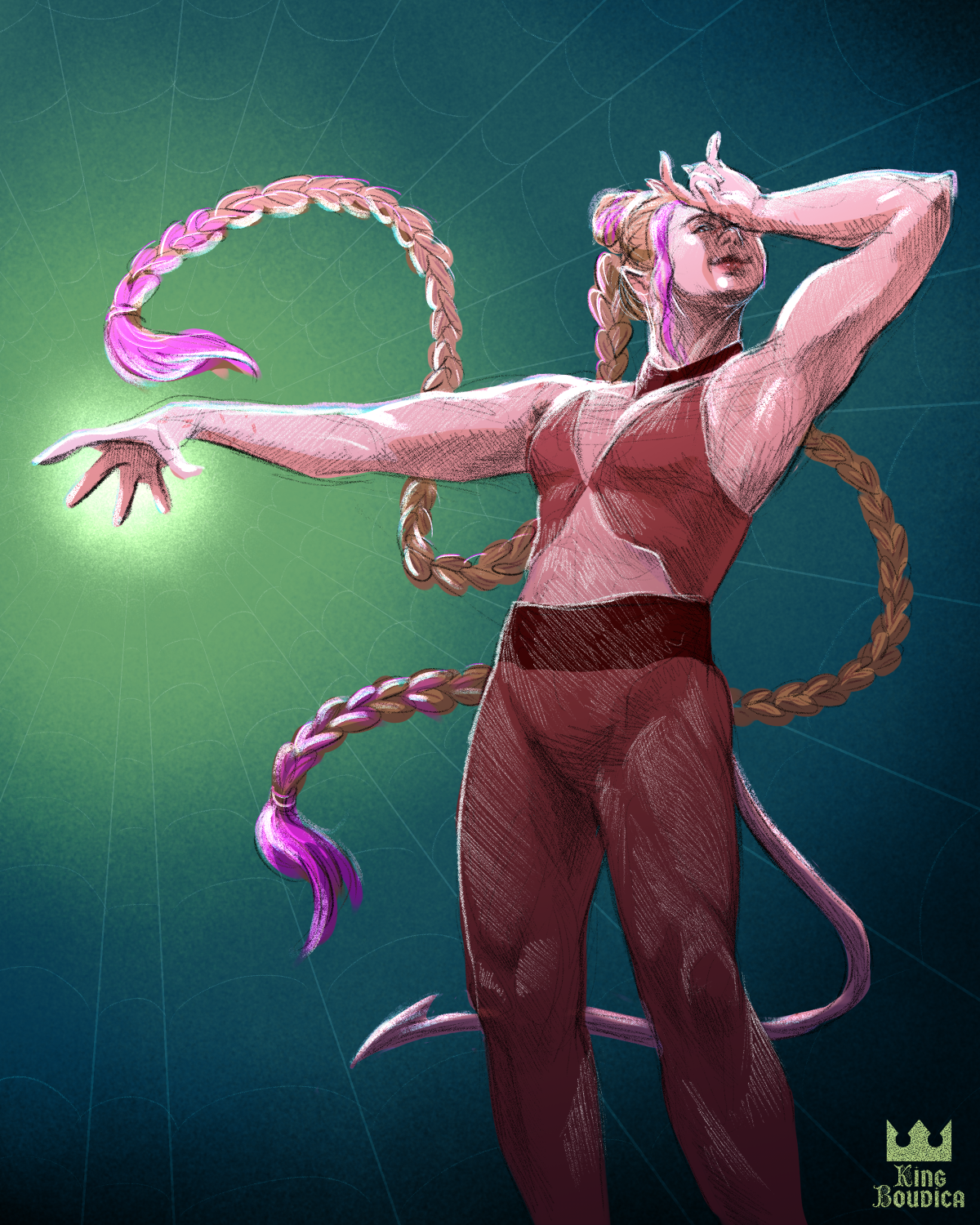 Readingbyraven Arachne Dekarios colored doodle.png