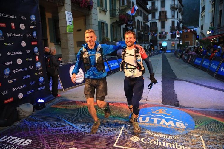 Tim finishing the CCC in Chamonix