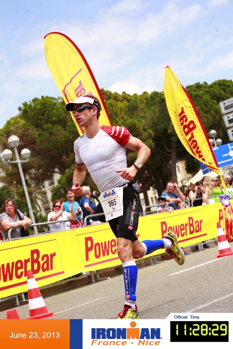 Tim mid-race at a running event