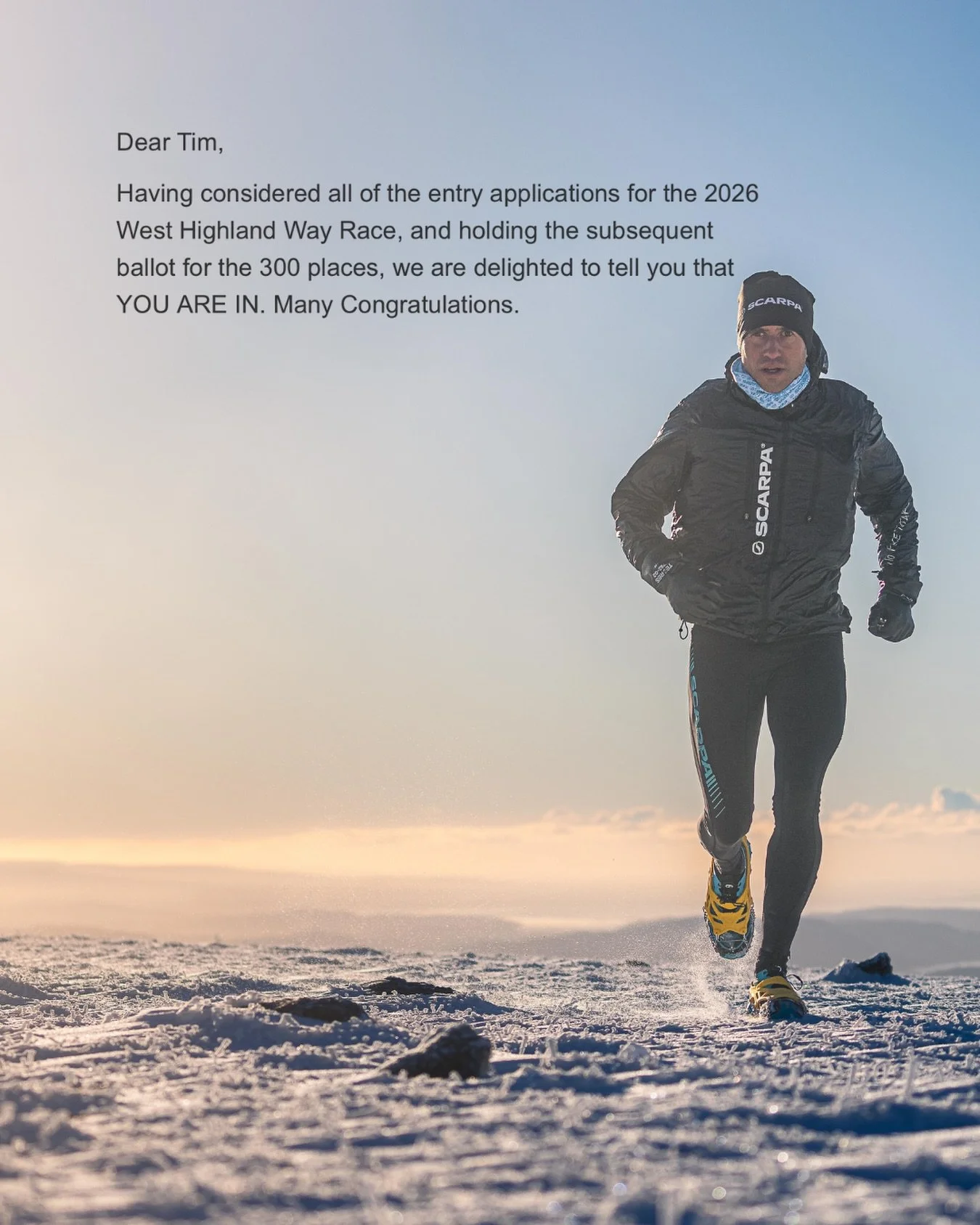 Winter miles summer smiles

Entry confirmed for the @whw_race today, one of the world&rsquo;s longest established ultramarathons 

I&rsquo;ve had some good results on long point to point trails in the past ( #racetothestones #racetothecastle #ridgewa