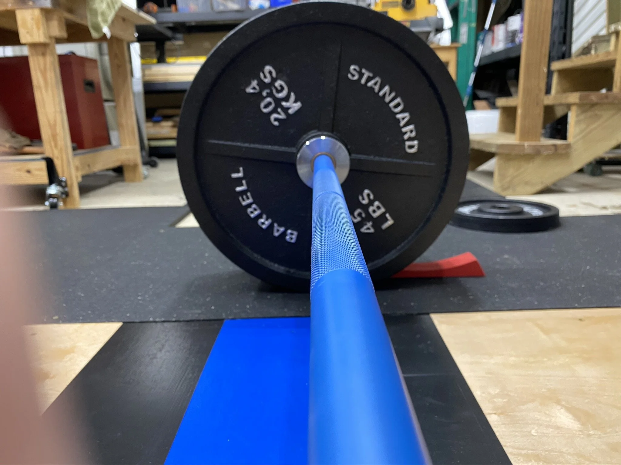 Blue Cerakote Texas Deadlift Bar