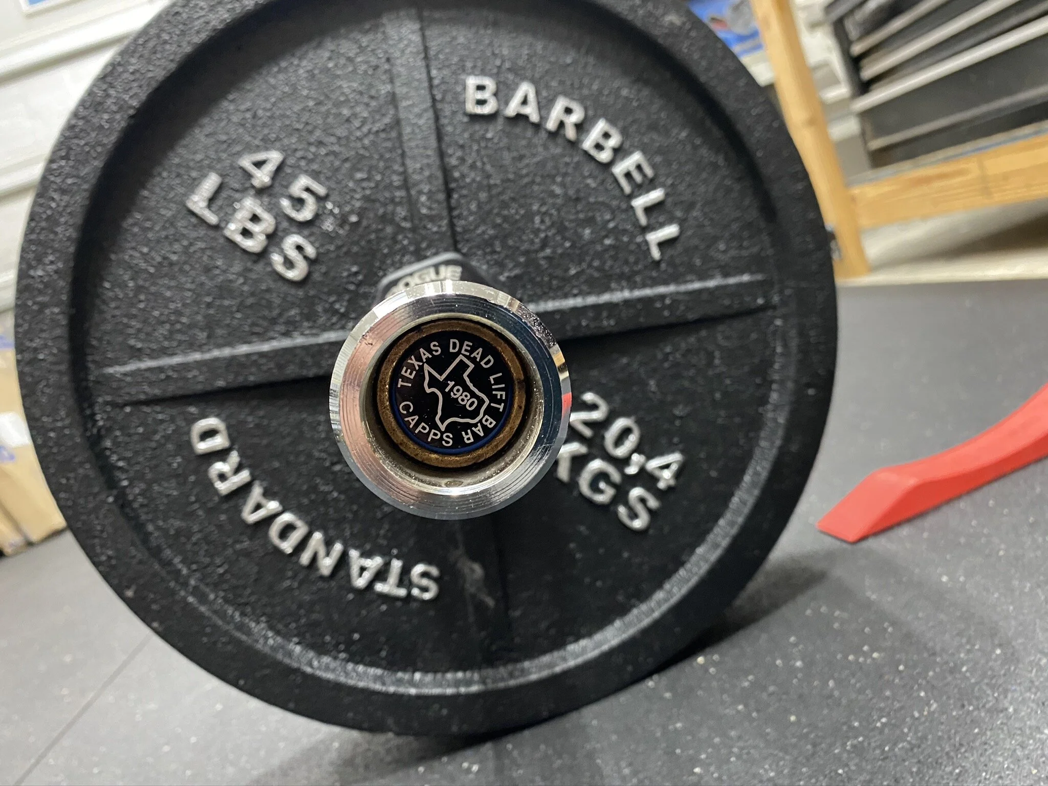 End Cap on Texas Deadlift Bar