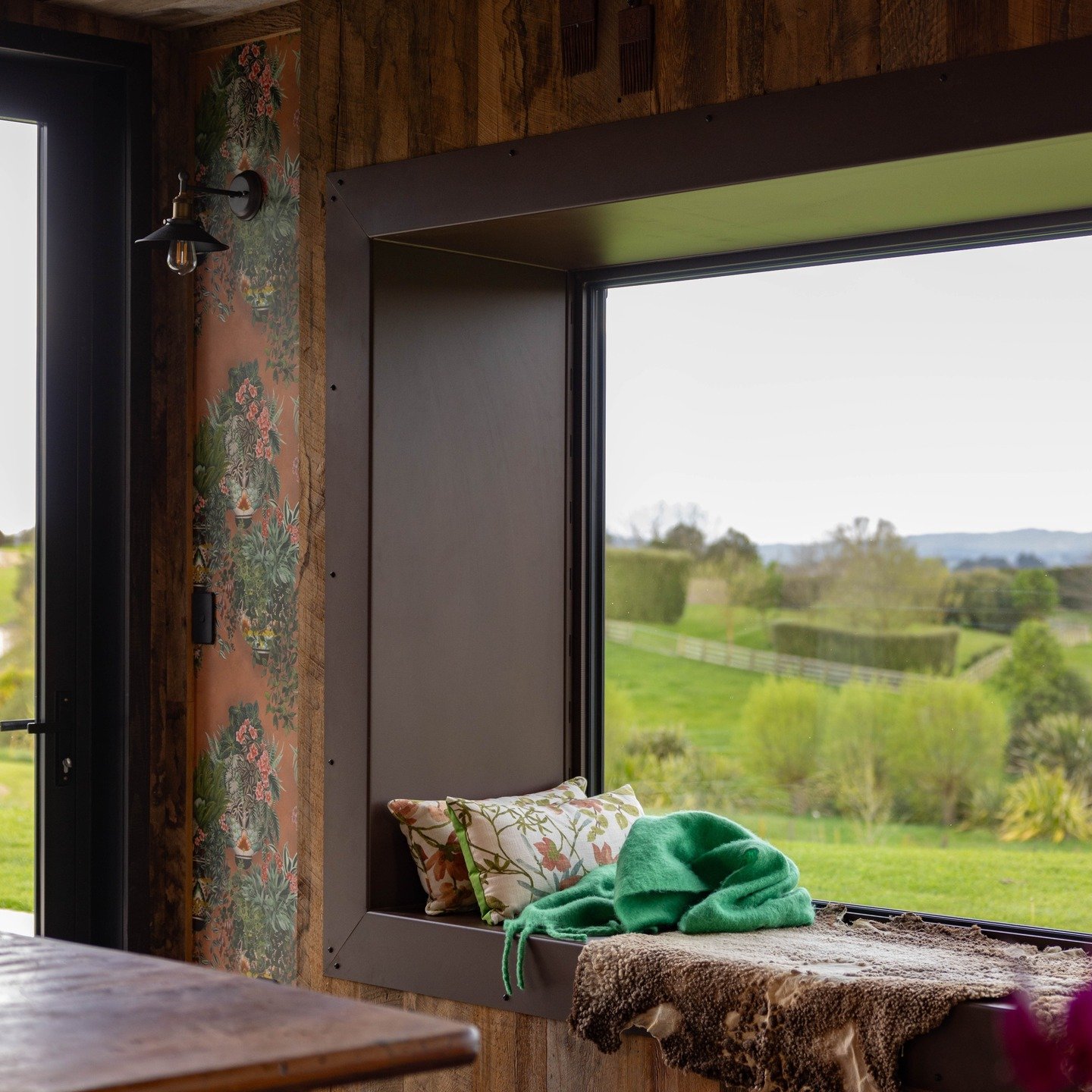 The window seat of my dreams. A quiet hillside in the middle of farmland with a hot cup of tea and a good book. Winter sorted.