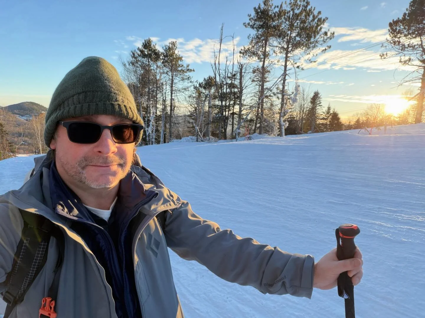 It&rsquo;s cold for early December. But man it&rsquo;s beautiful. Also, I am so out of shape. Such a great fucking workout and good to be back in my climbing skins. Looking forward to skiing down in the dark with my headlamp 🪔. Will try not to fall 