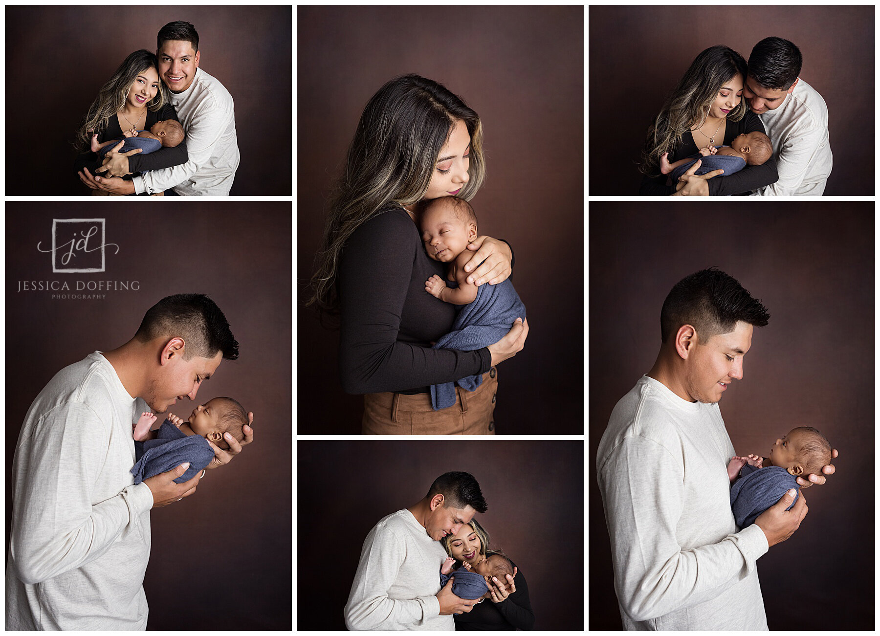 Family portraits of Baby Madx with his parents during their Austin newborn photography session celebrating his life and strength.