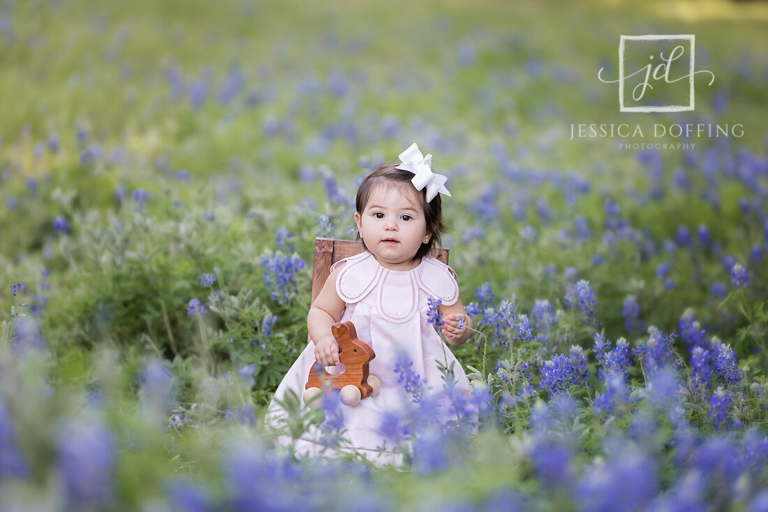 baby girl austin texas bluebonnets