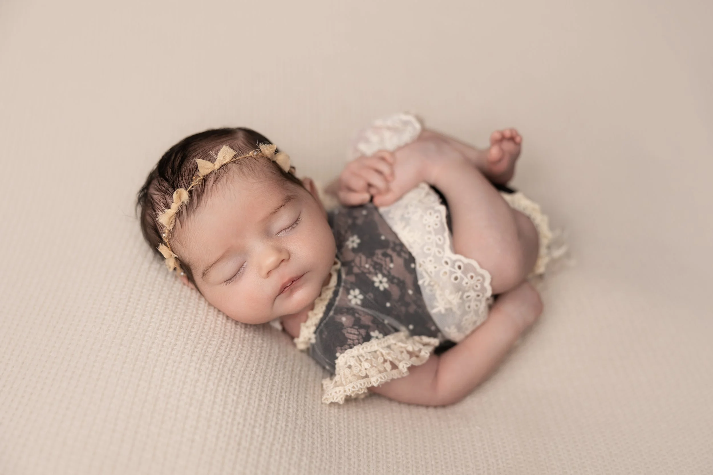 A Soft, Timeless Studio Newborn Session in Austin