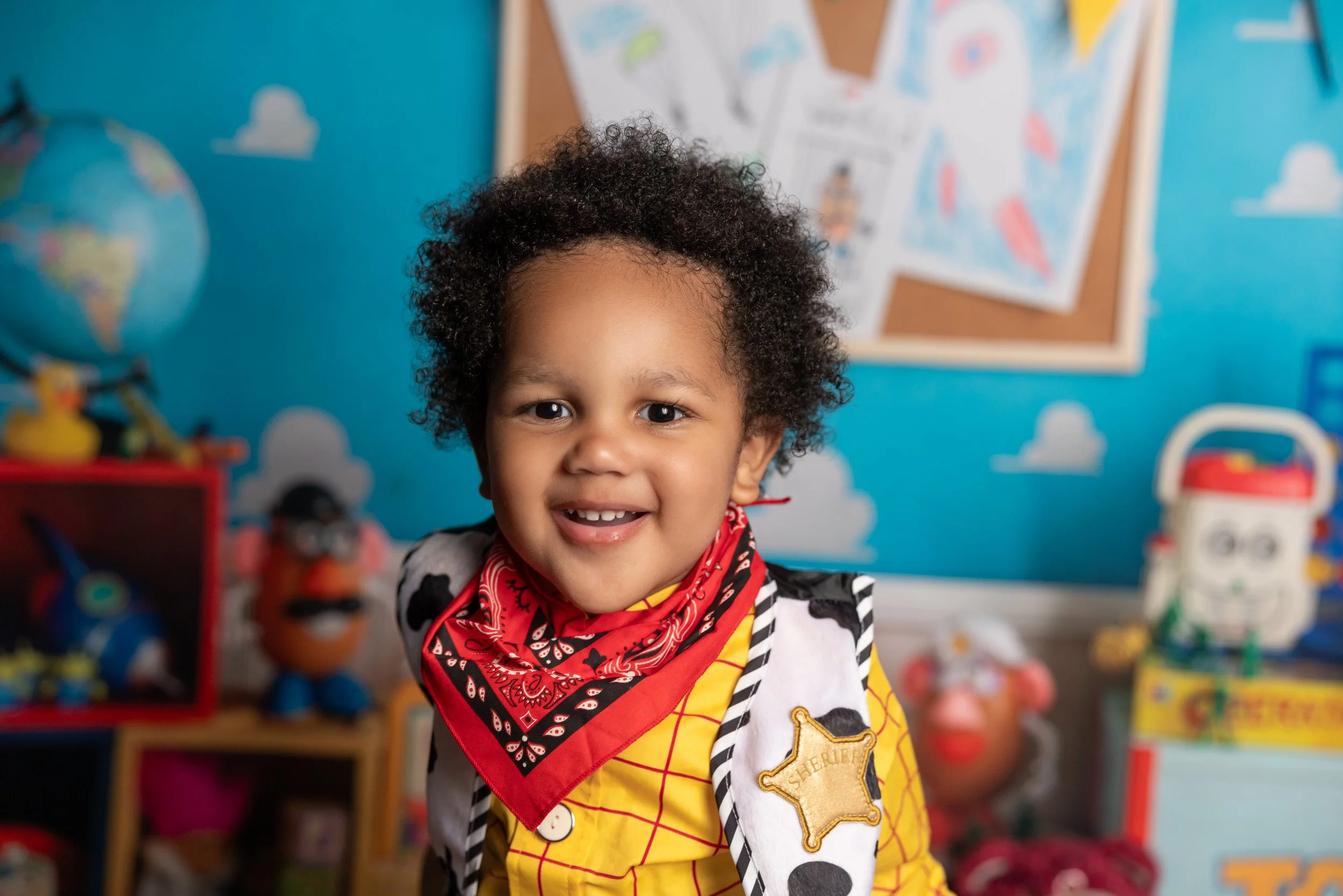 woody themed toddler photoshoot toy story birthday idea