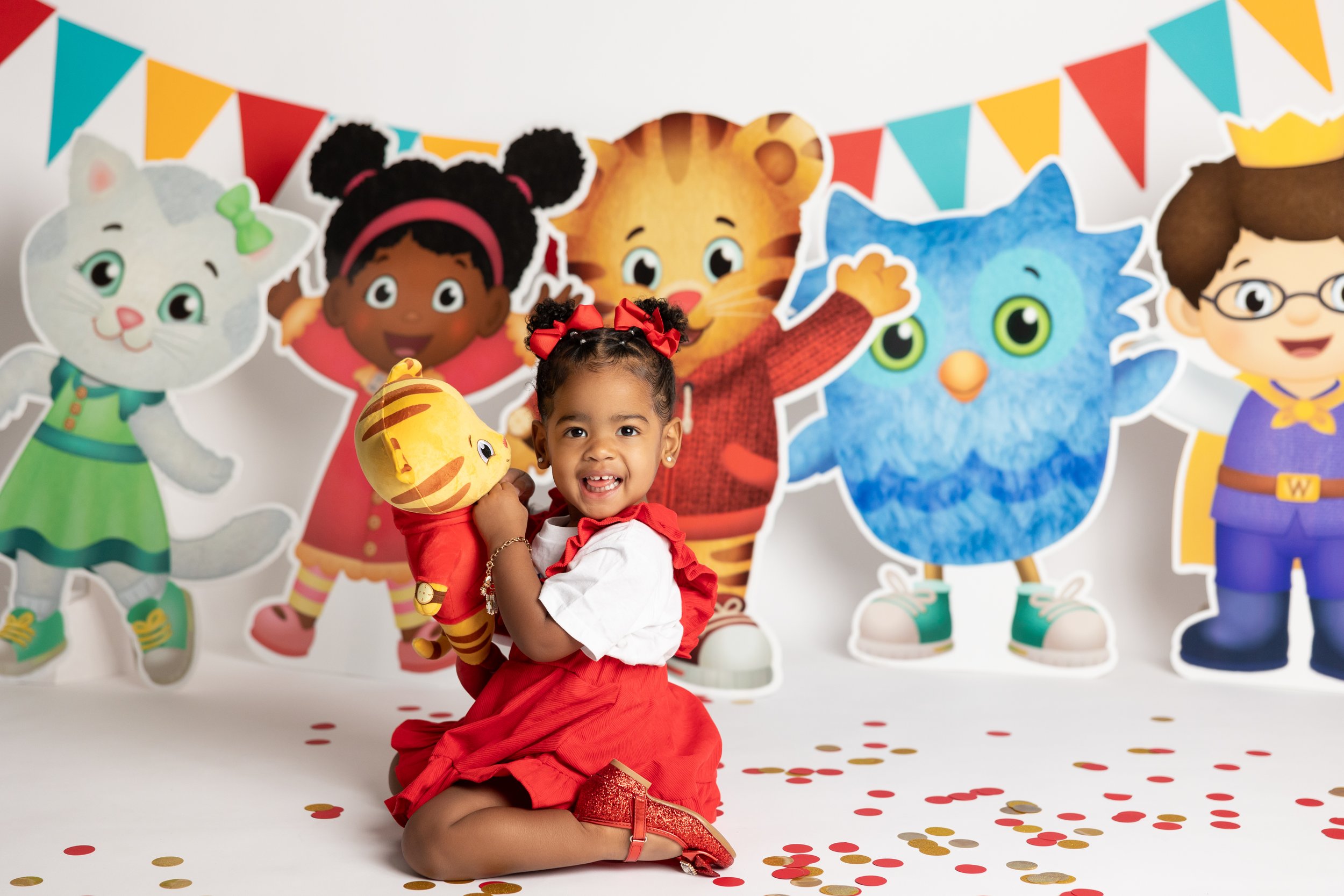 daniel tiger 2 year old photoshoot toddler milestone session austin