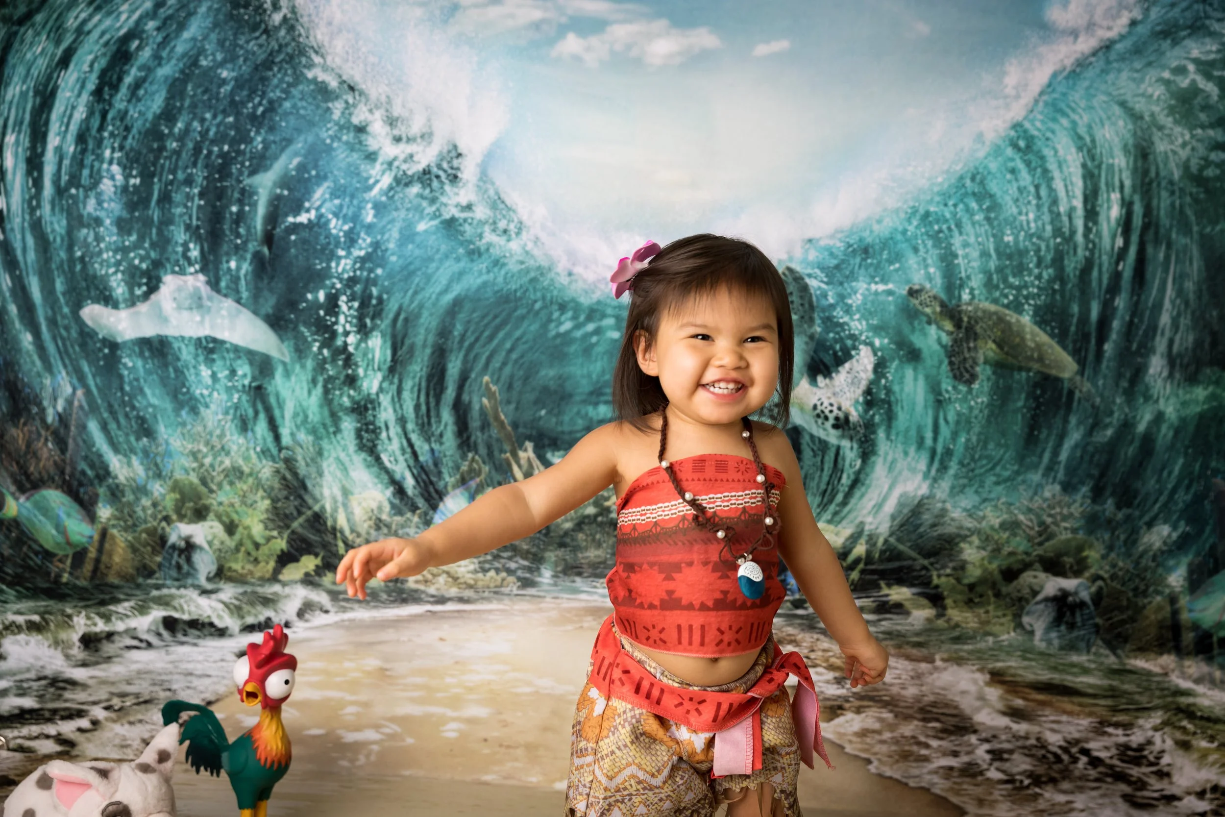 moana mini session toddler photography idea