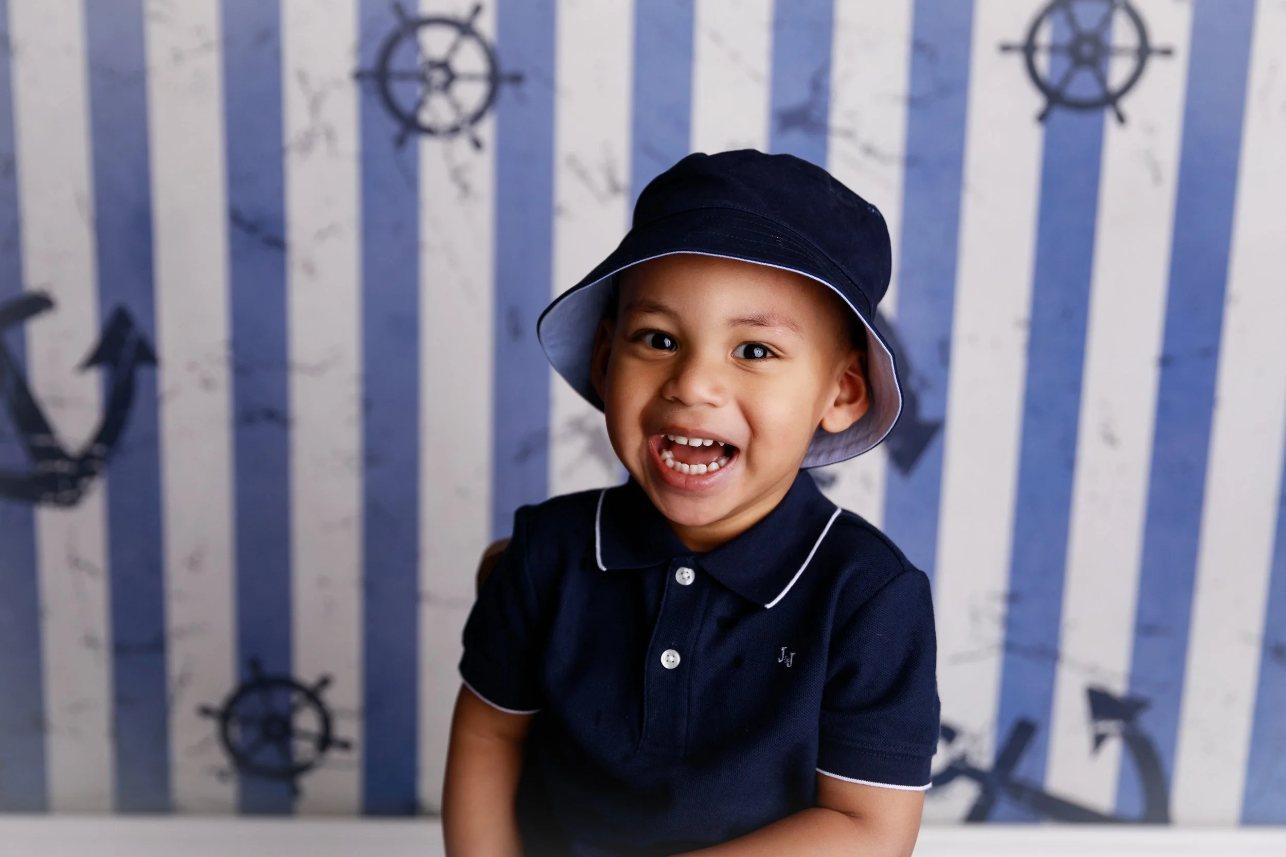nautical toddler mini session milestone photography