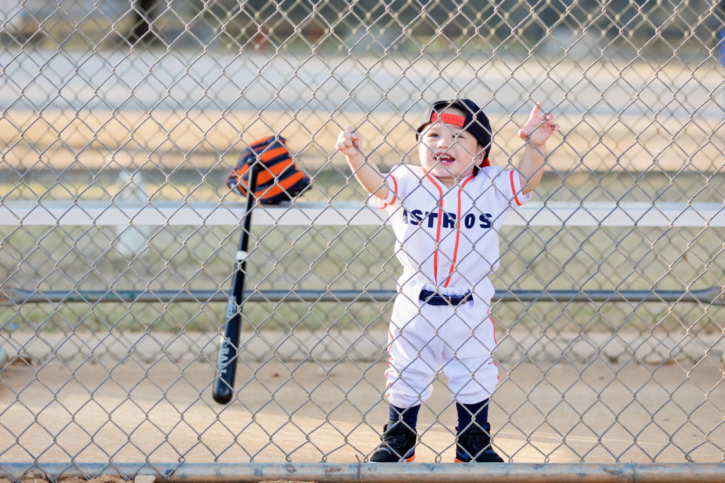 A Fun Alternative to Cake Smash Sessions: Outdoor Baseball First Birthday Photos