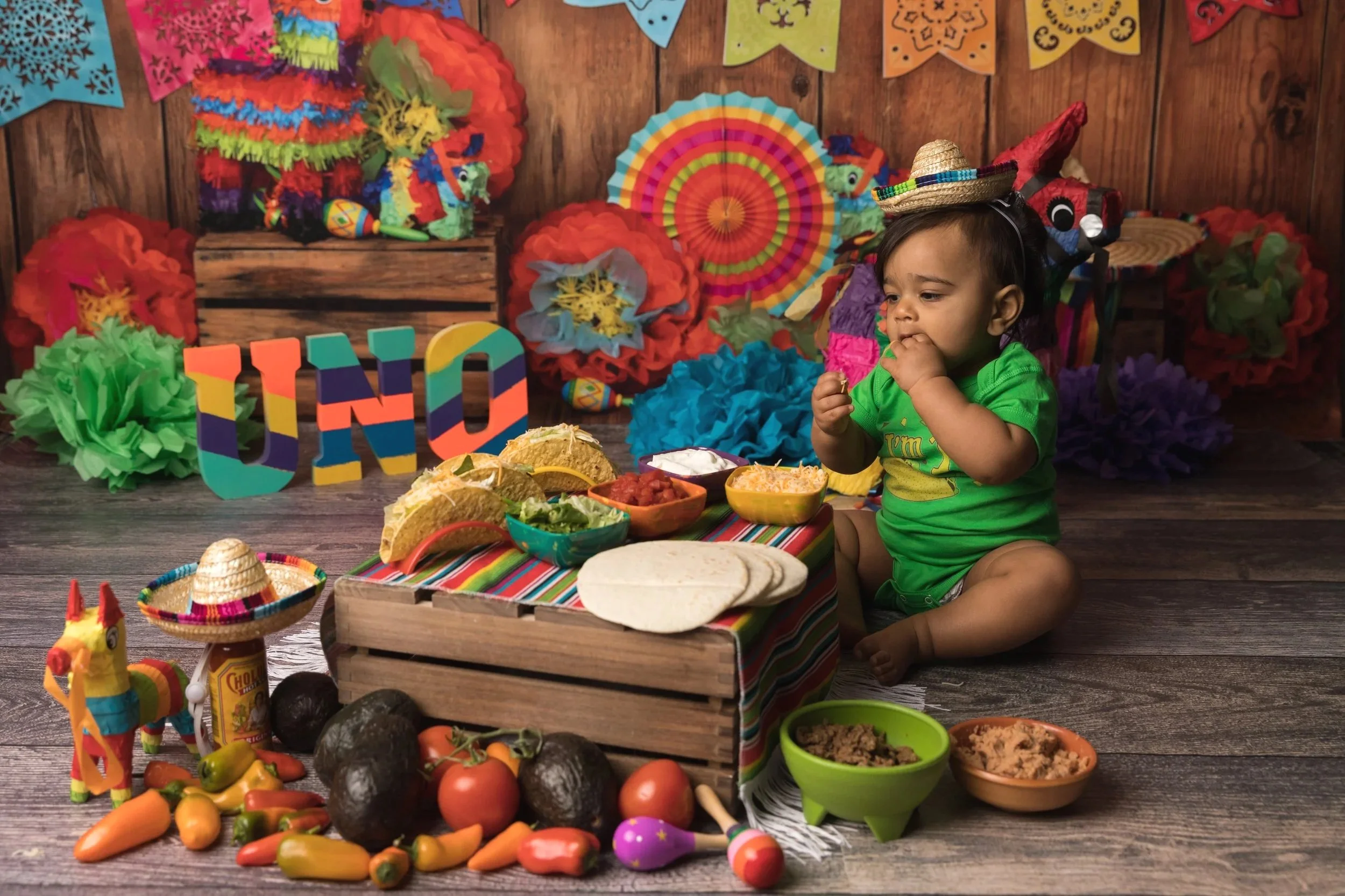 Taco-Themed First Birthday Smash Session