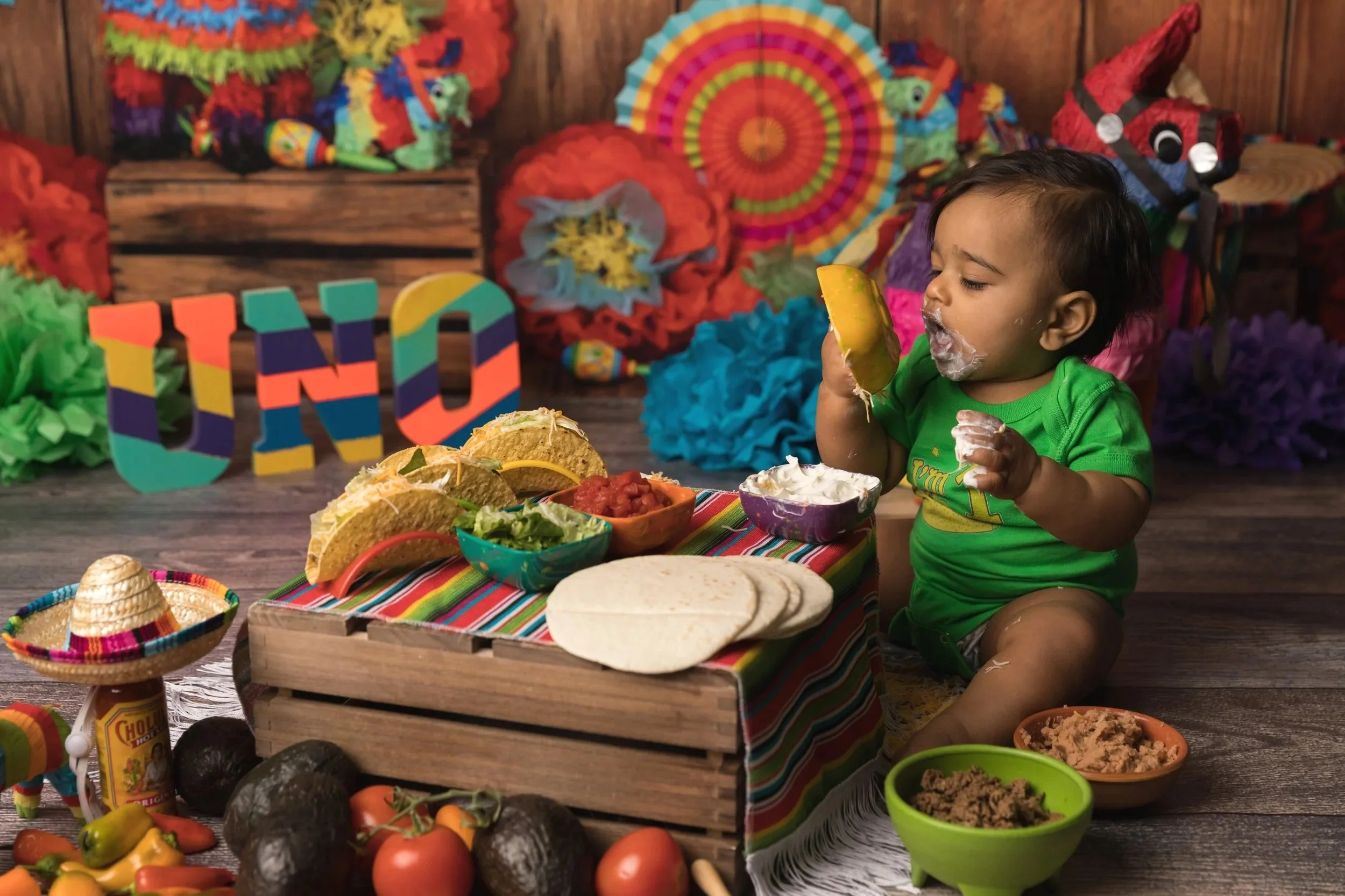 Baby Girl Taco Smash With Fiesta Theme
