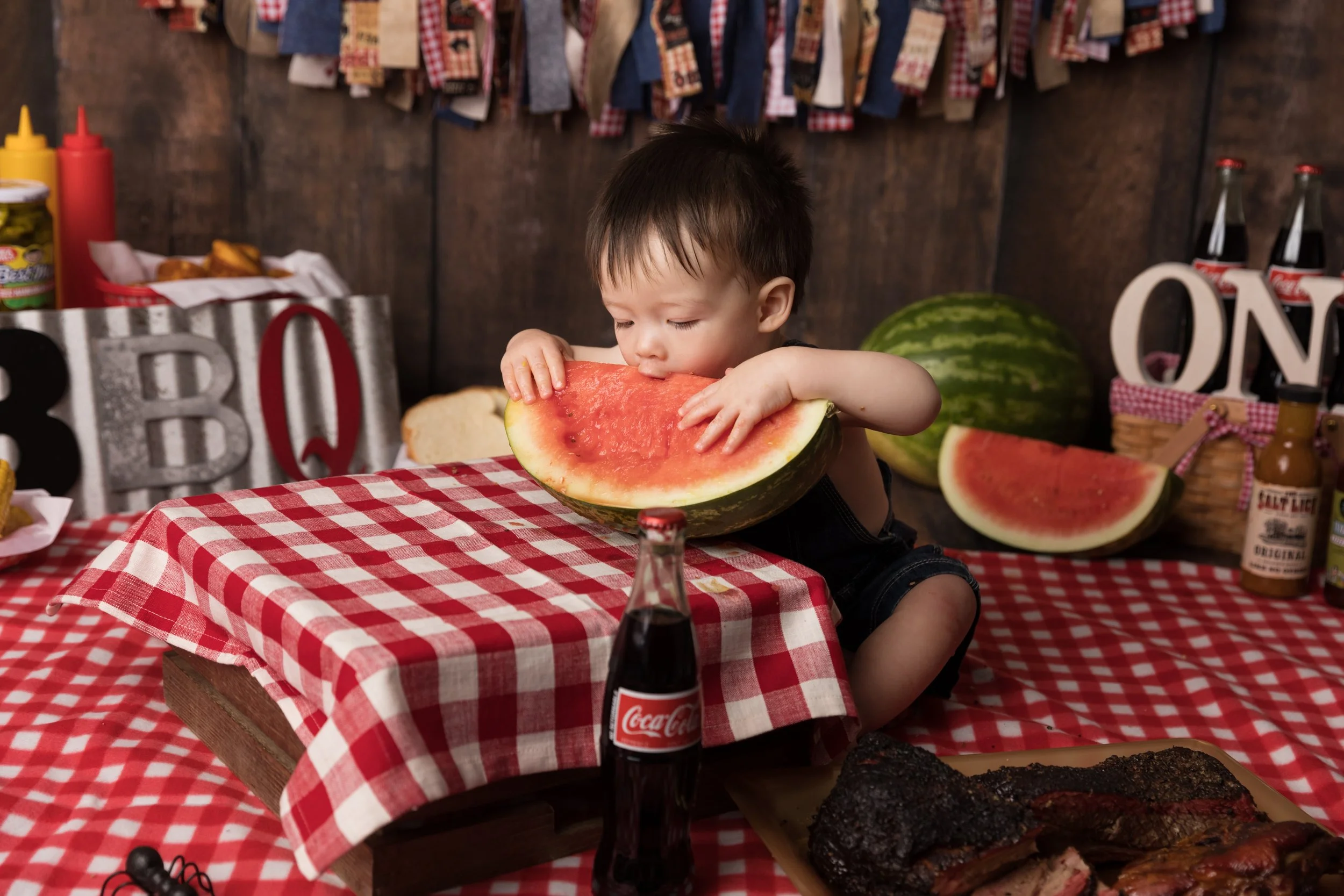 Watermelon and BBQ First Birthday Setup