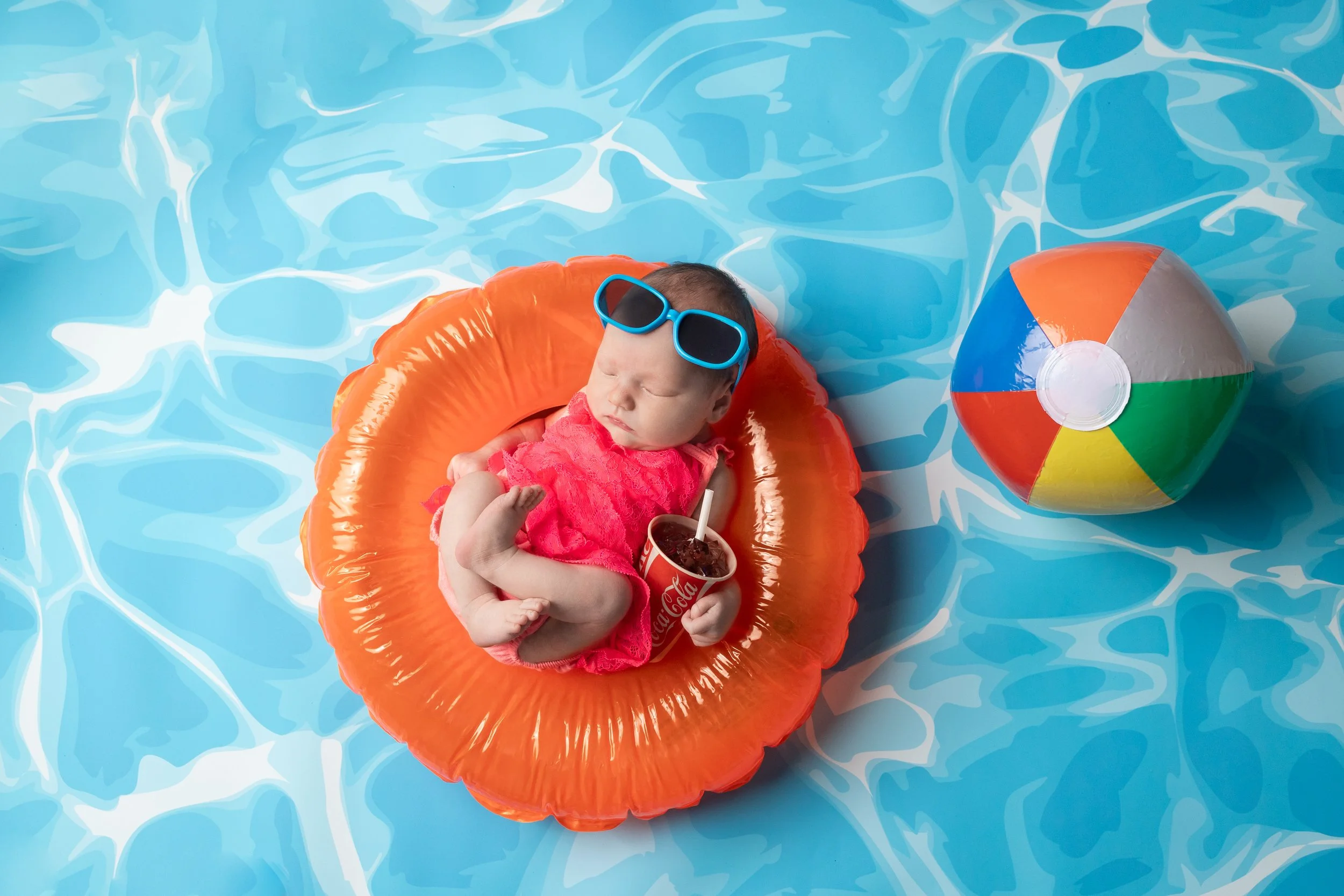 Summer Poolside Baby Theme