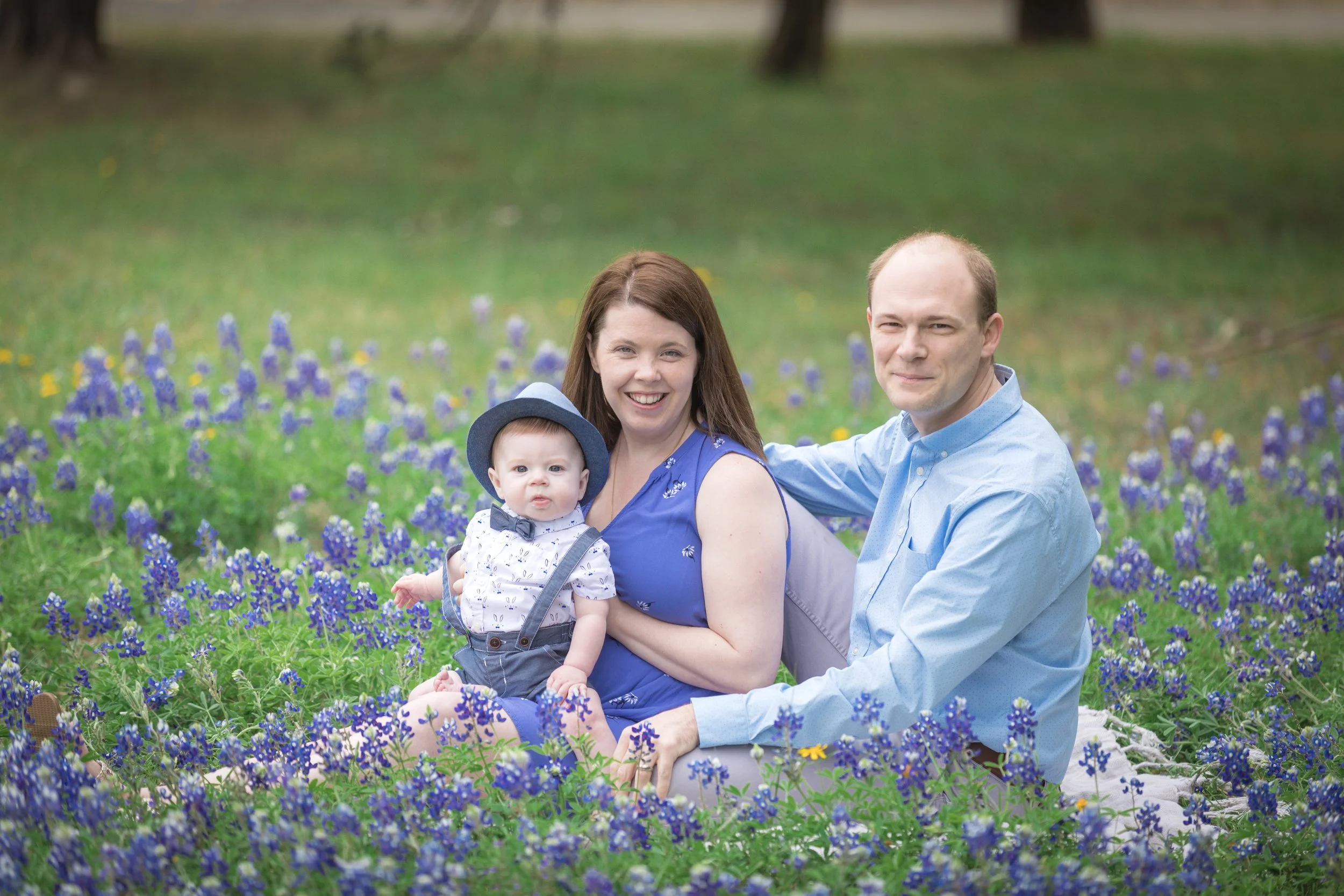 Bluebonnet Family Session with One-Year-Old