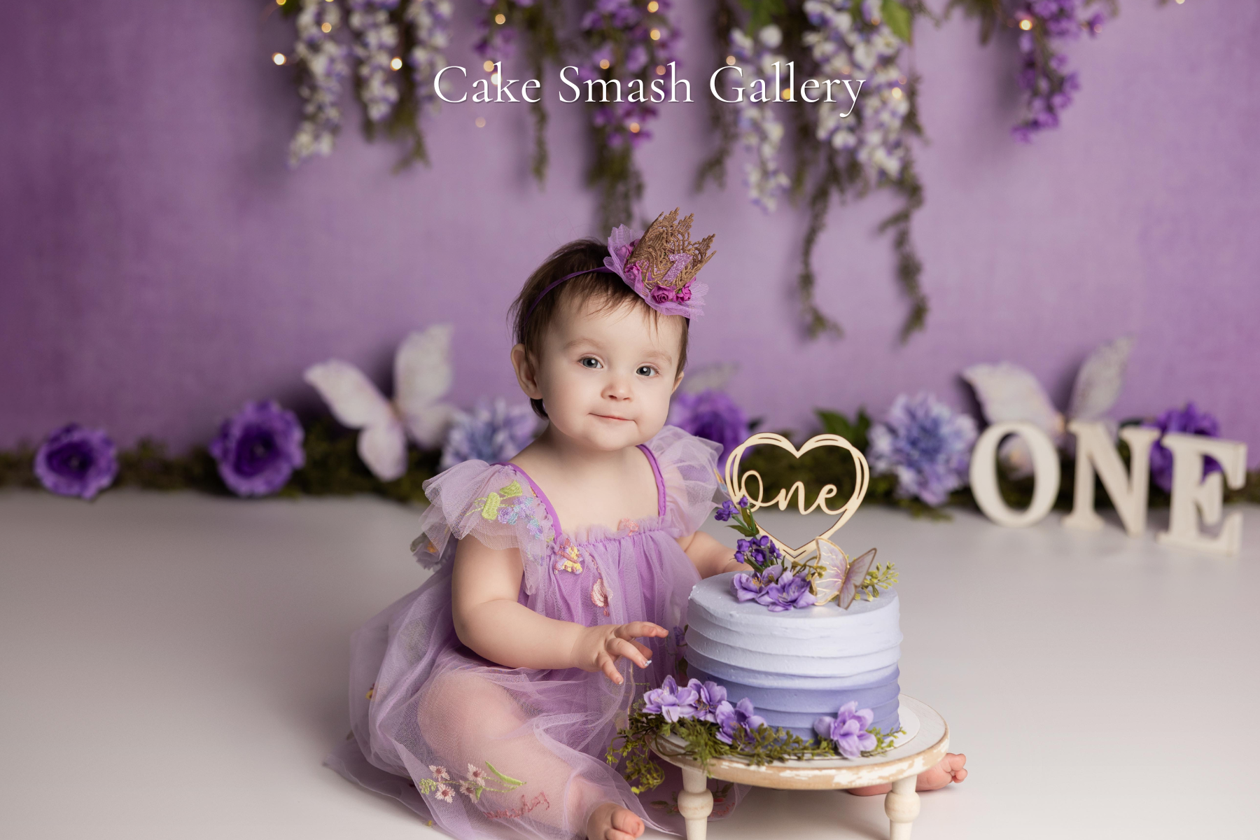 First birthday cake smash photography in Austin with custom themes, soft colors, and playful, personality-filled moments.