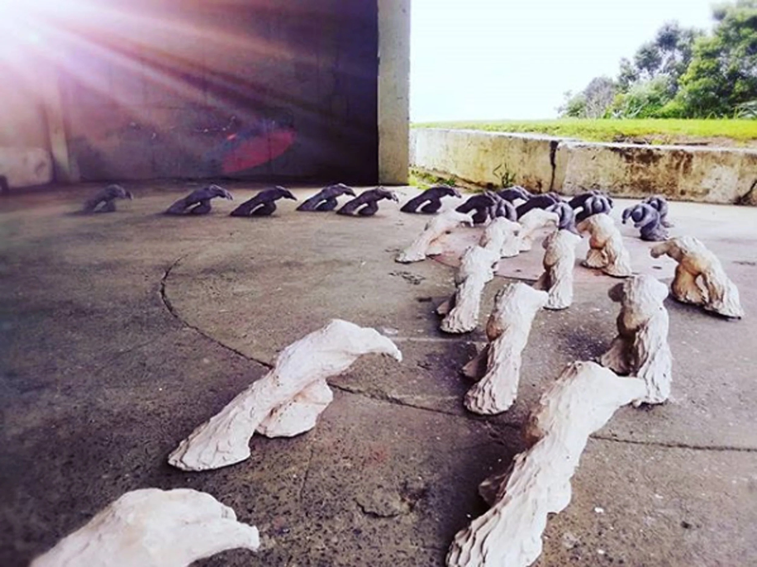 The transfixion of light and dark (2018) -Sculpture on the shore, Auckland