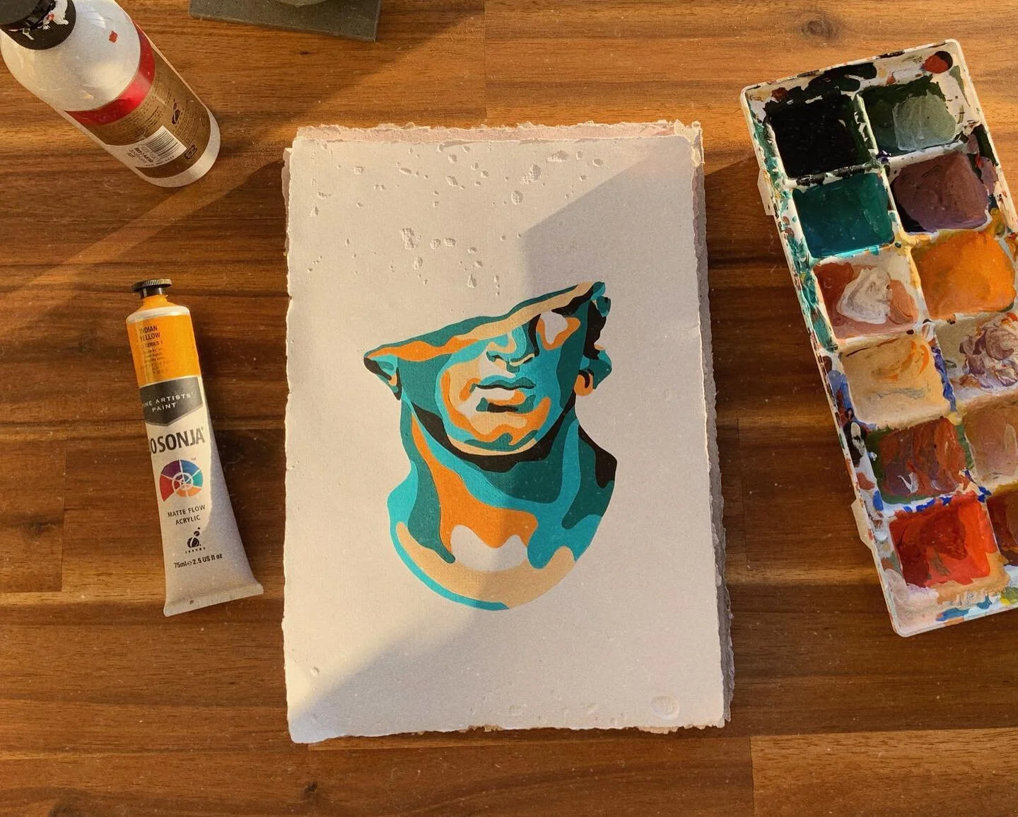 These kinds of afternoons are my absolute favourite 🧡
.
.
.
.
.
.
.
#painting #paint #ladieswhopaint #art #artist #greek #greekbust #wip #wipart #illustration #illustrator #illustrationartists #illustrationart