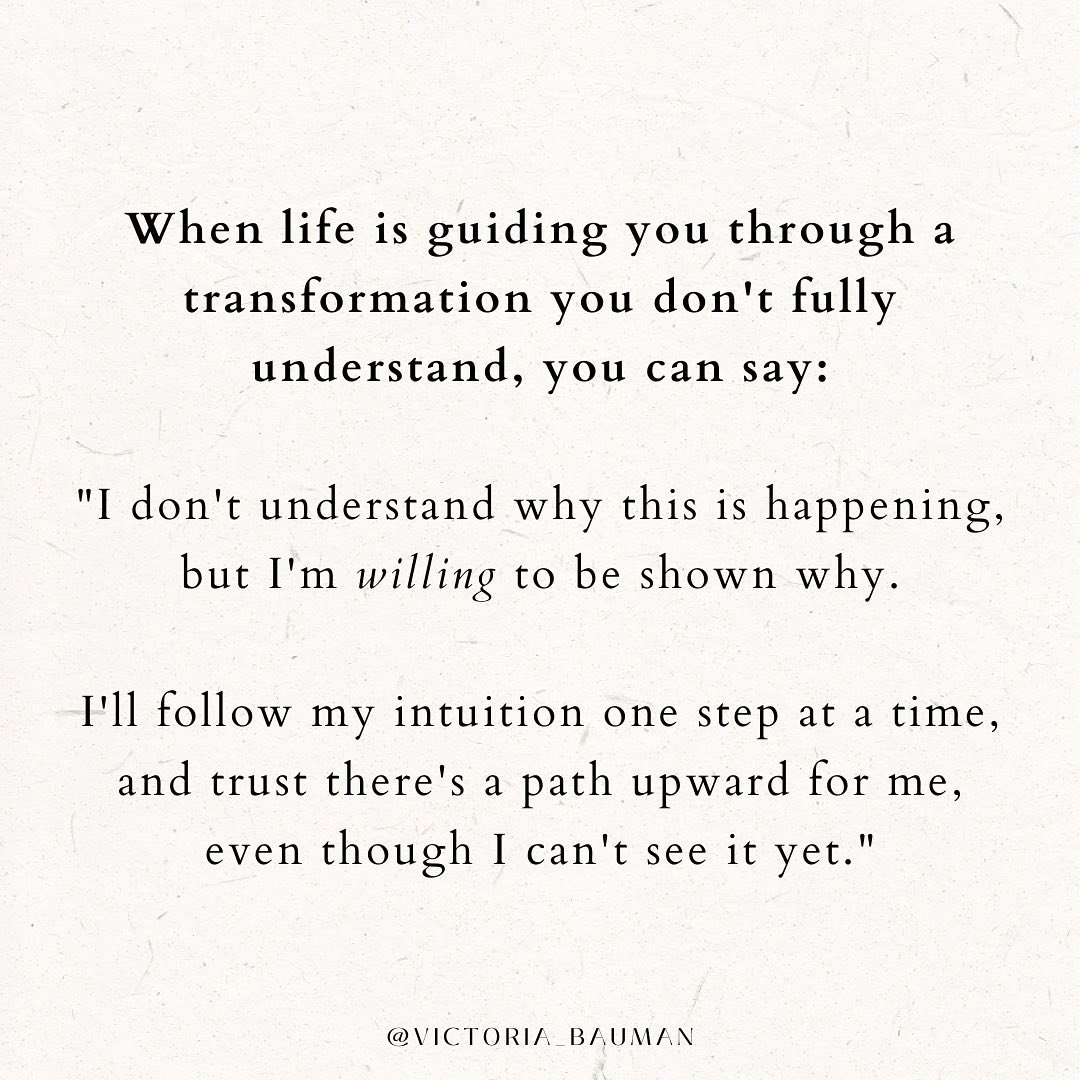 This one&rsquo;s to bookmark for when a difficult situation comes up that you don&rsquo;t understand yet!

Ohhh I would&rsquo;ve loved to have these words a year ago.

My mind didn&rsquo;t understand WHY life had served me up the situation I was expe