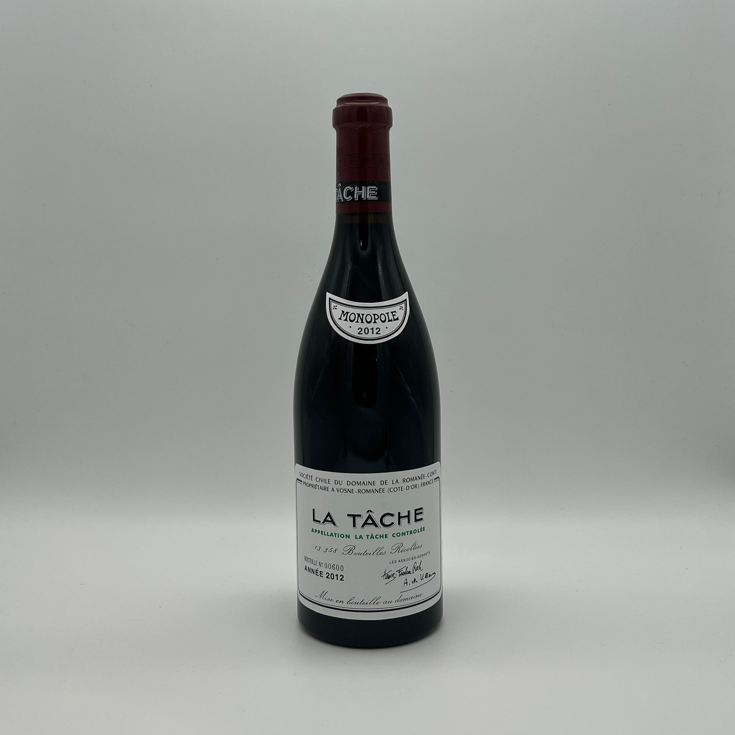 2012 Domaine de la Romanee-Conti La Tache Grand Cru Monopole, Cote de Nuits, France