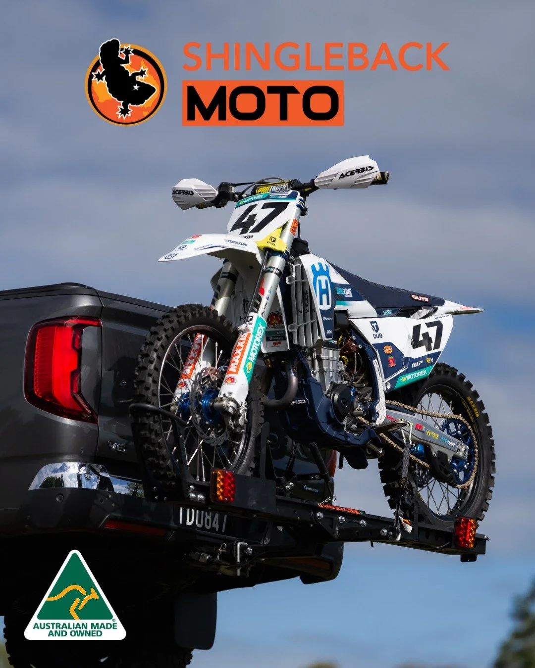 The Shingleback MOTO Rack, my favourite product launch from 2025 and used by former national motorcross champion &amp; Shingleback Off Road Ambassador Todd Waters.