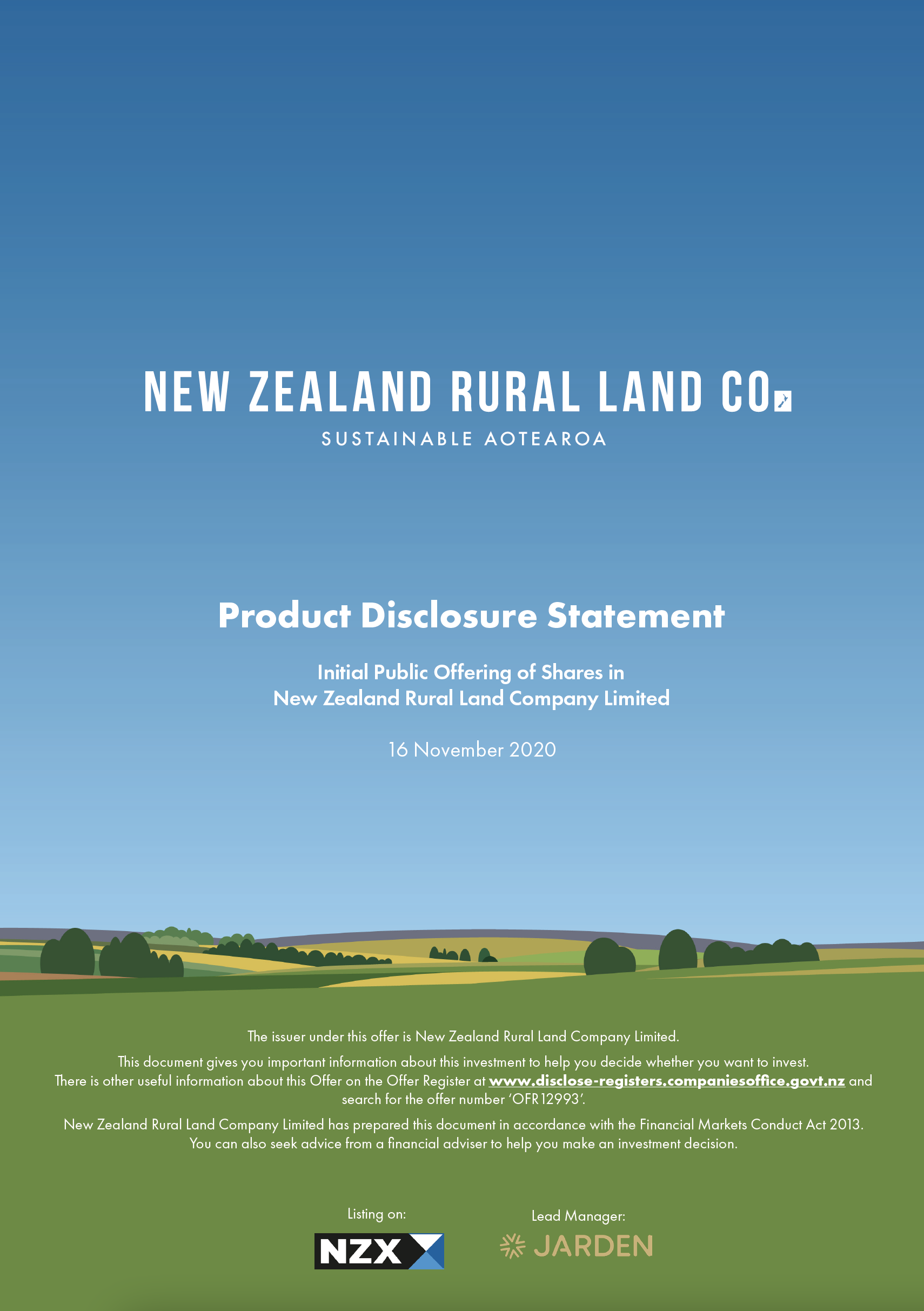 Historical IPO Documents — New Zealand Rural Land Co.