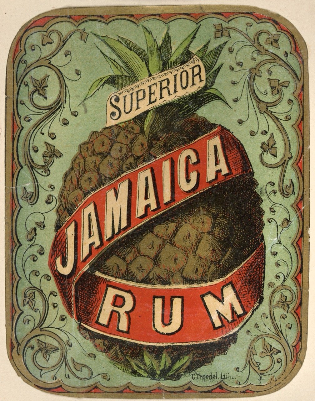 Superior Jamaica Rum 1885