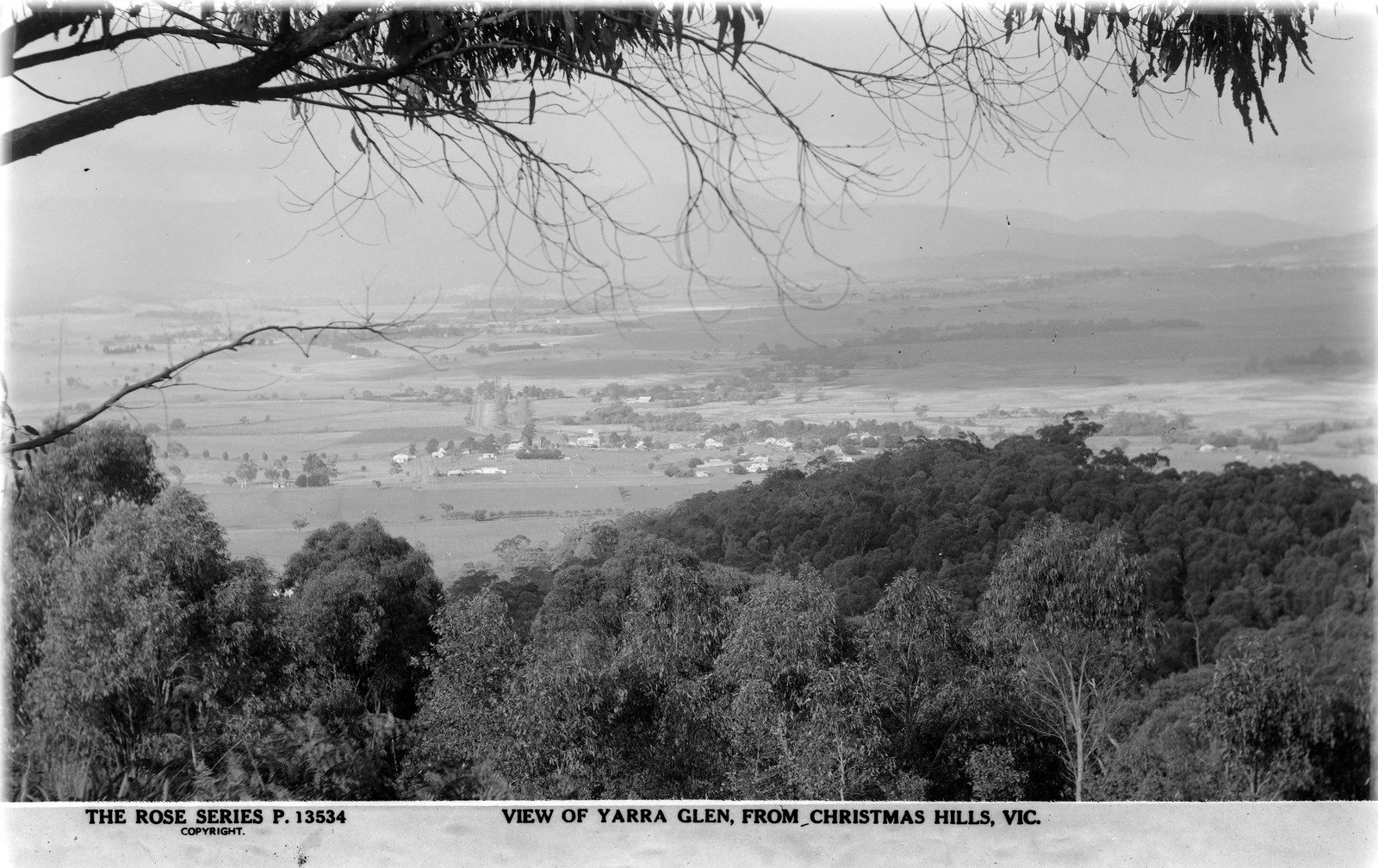 View of Yarra Glen, from Christmas Hills 1930s
