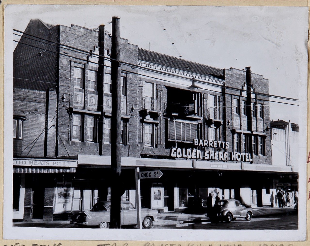 Golden Sheaf Hotel card 5 side 2 1960s