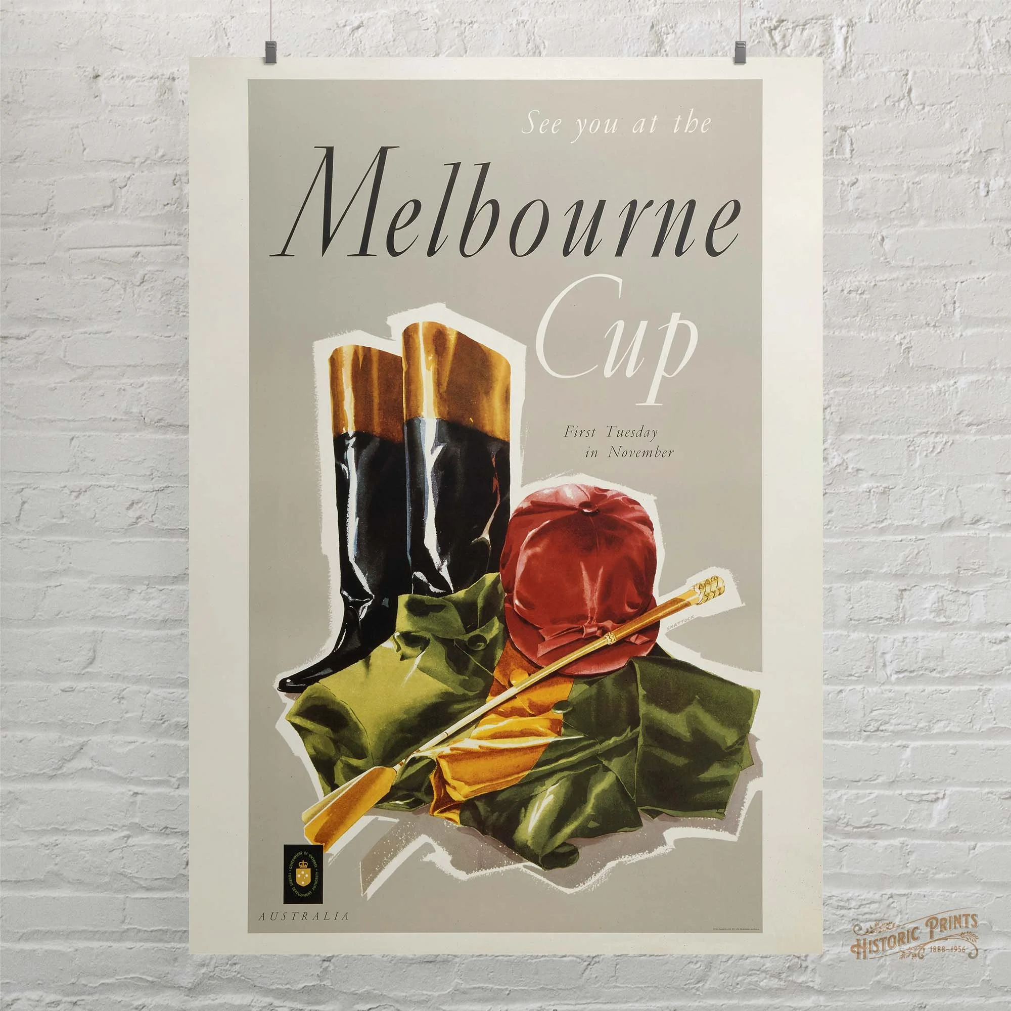See you at the Melbourne Cup Travel Poster -poster.jpg