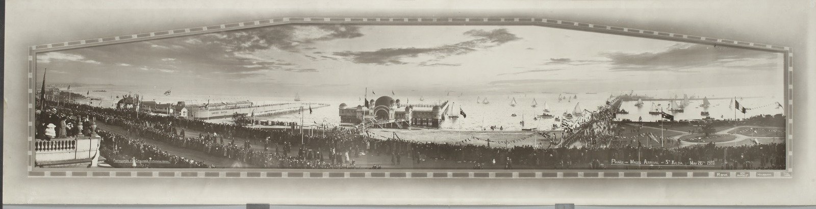 Panorama - Prince of Wales arrival at St. Kilda. May 26th, 1920