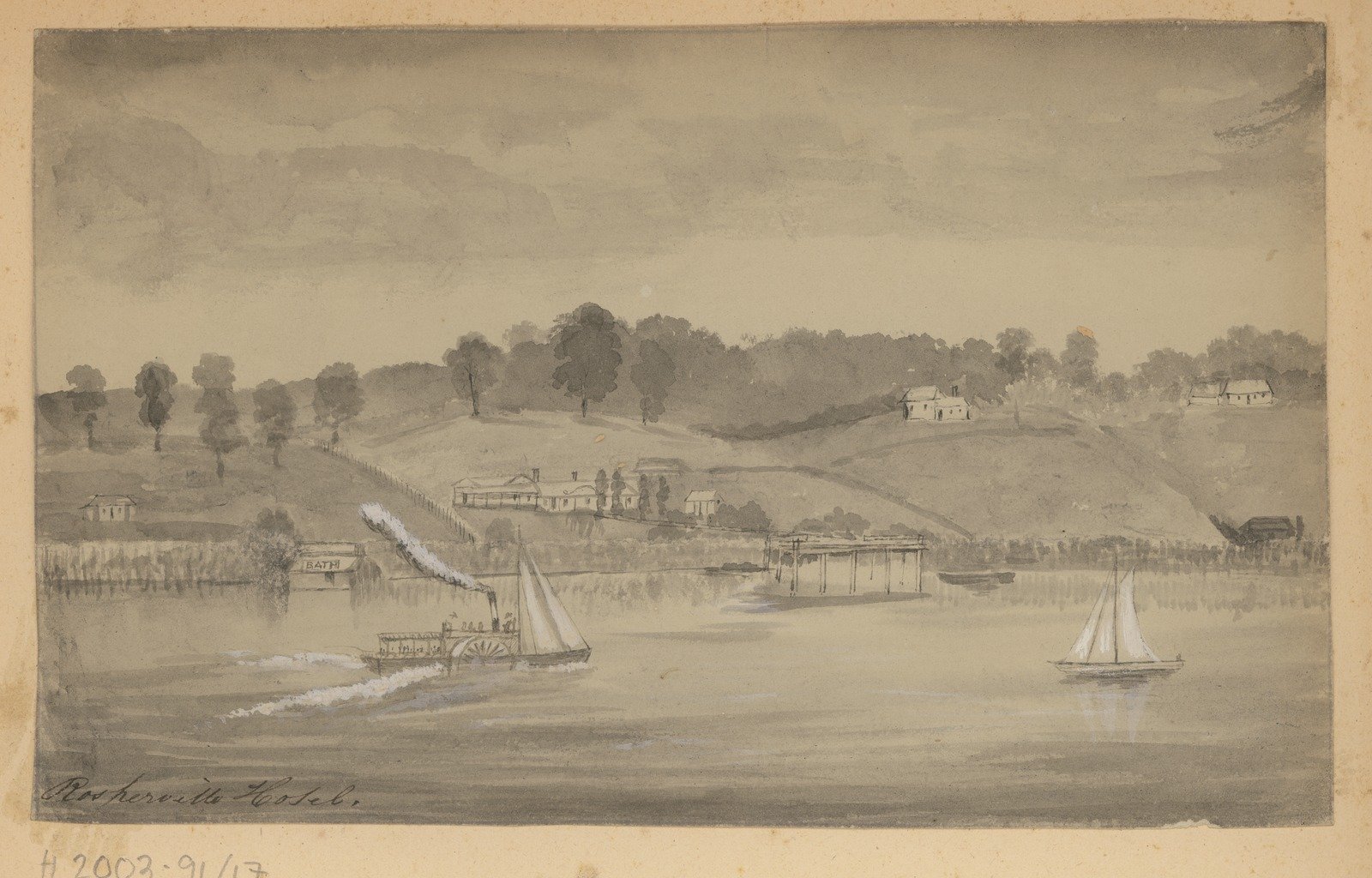 Rosherville Hotel (Pre-Metung) Painting 1856-1883