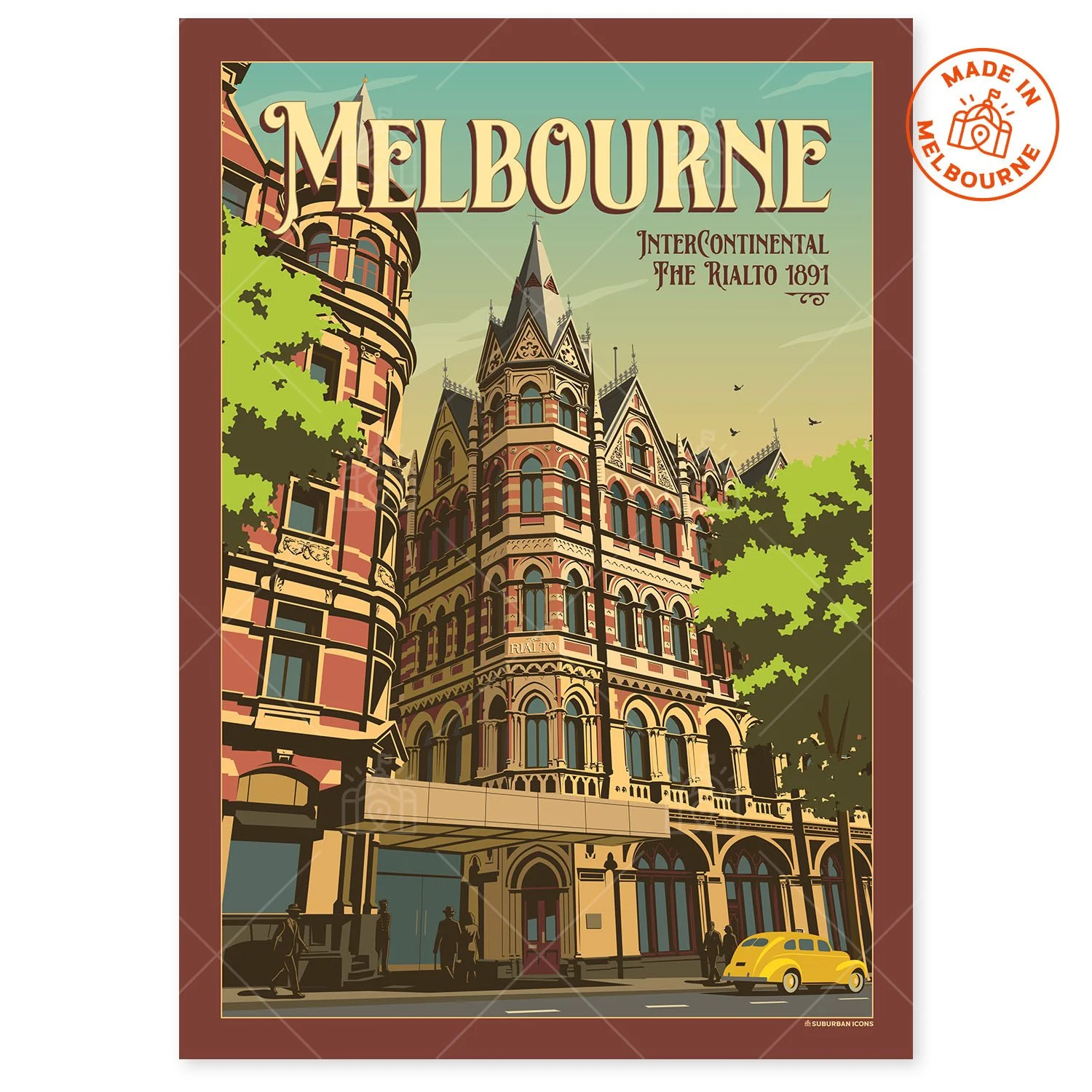 InterContinental Melbourne The Rialto Suburban Icon Poster
