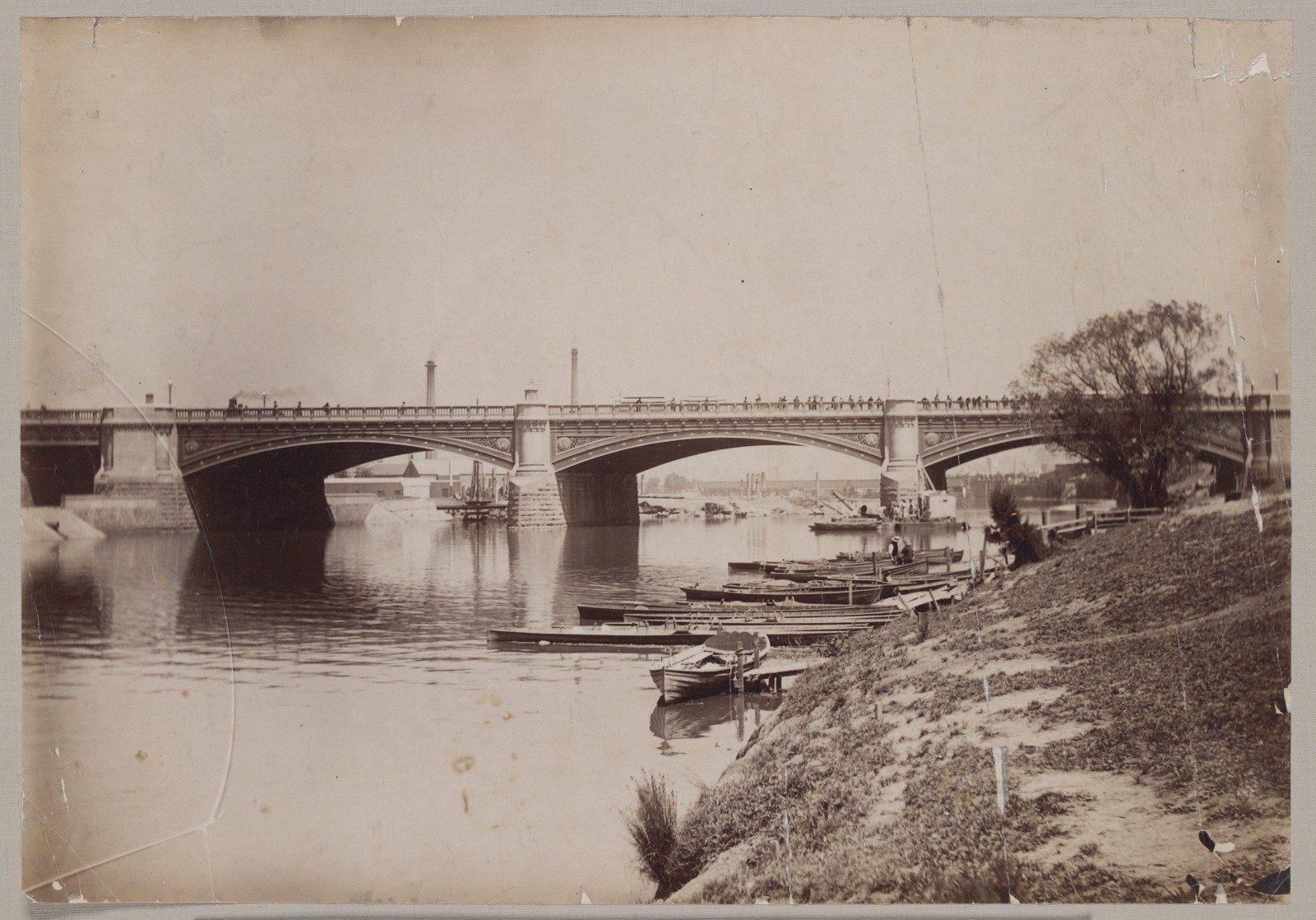 Princes Bridge over the Yarra, Melbourne 1885