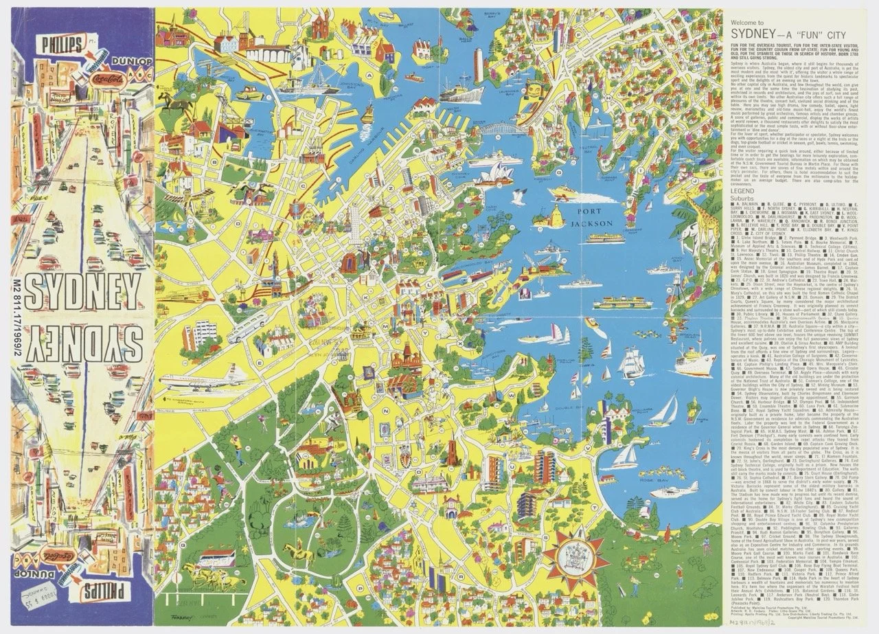 Sydney Retro Map 1969