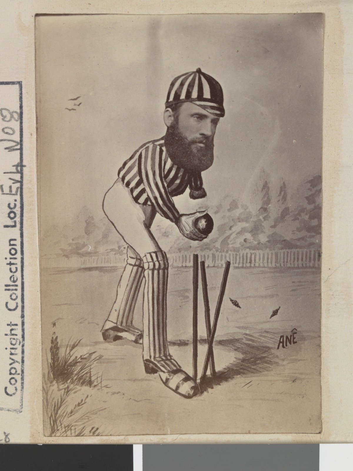 Collectable Card Australian cricketers, Blackham 1878
