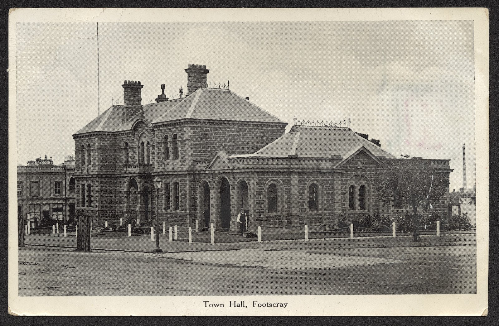 Former Town Hall, Footscray Postcard 1911