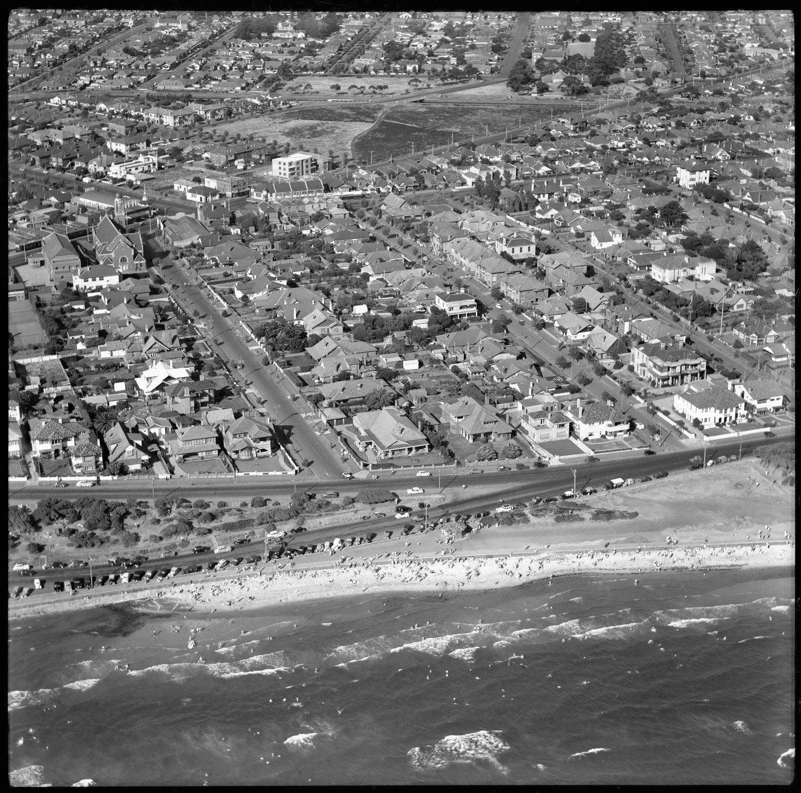 Aerial views of Elwood 1950 2