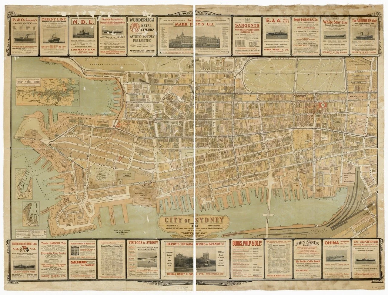 City of Sydney central 1910