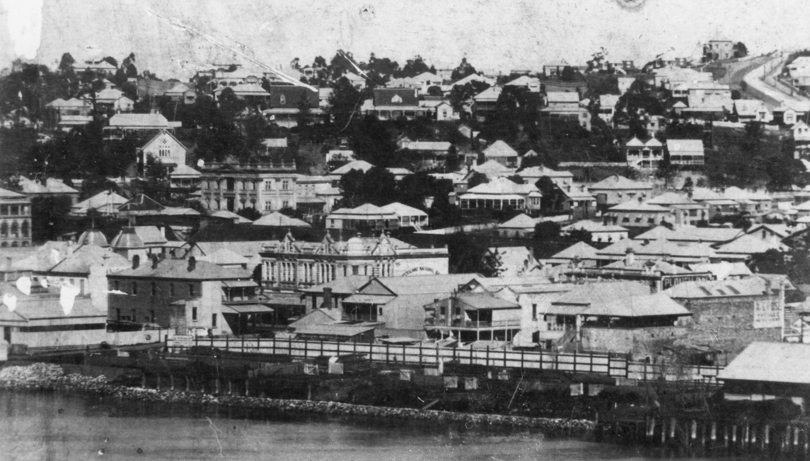 South Brisbane view as seen from the river, ca. 1910