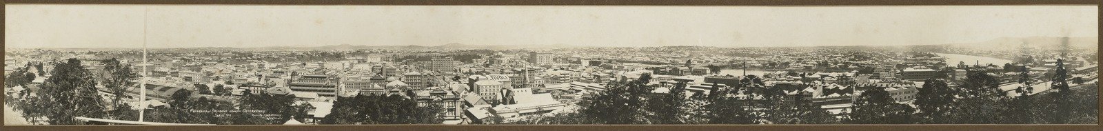 Panorama of Brisbane taken from the Observatory, 1920