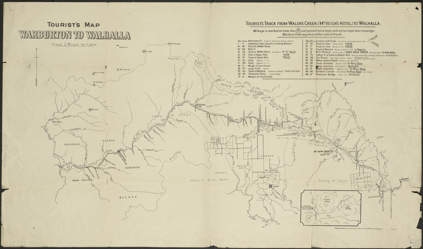 Tourist's map, Warburton to Walhalla 1907.jpg