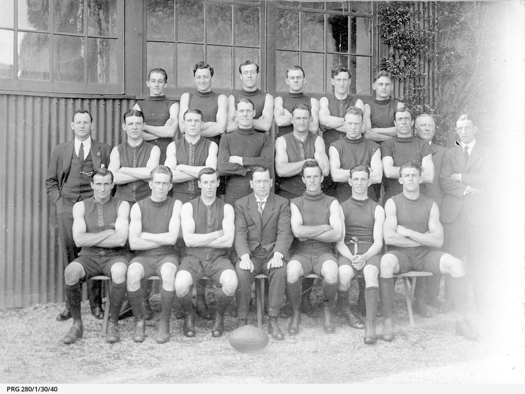 Members of the Norwood football team 1922