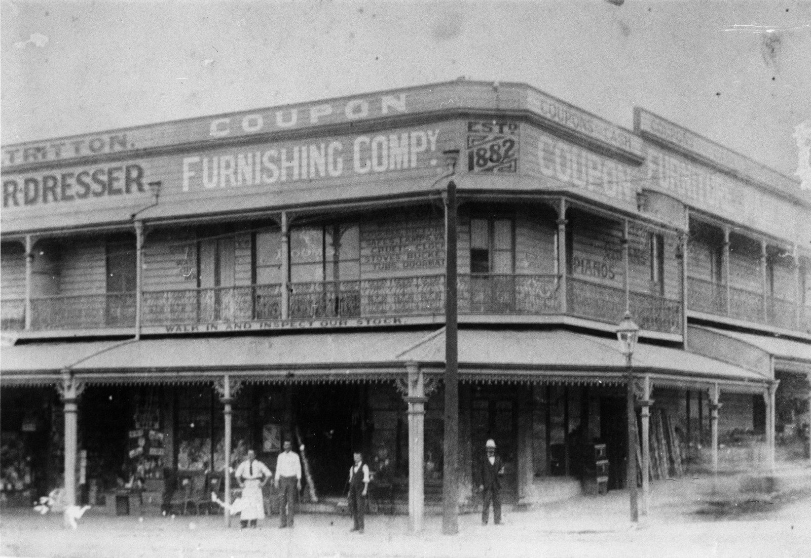 Coupon Furnishing Company, South Brisbane, ca. 1903