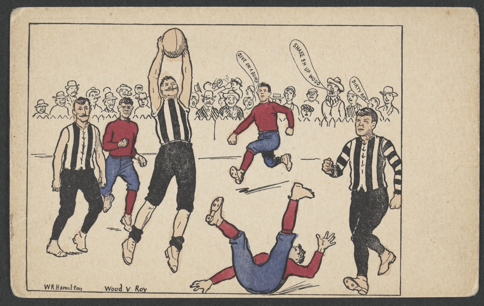 Wood v Roy [i.e. Collingwood versus Fitzroy] Card 1904
